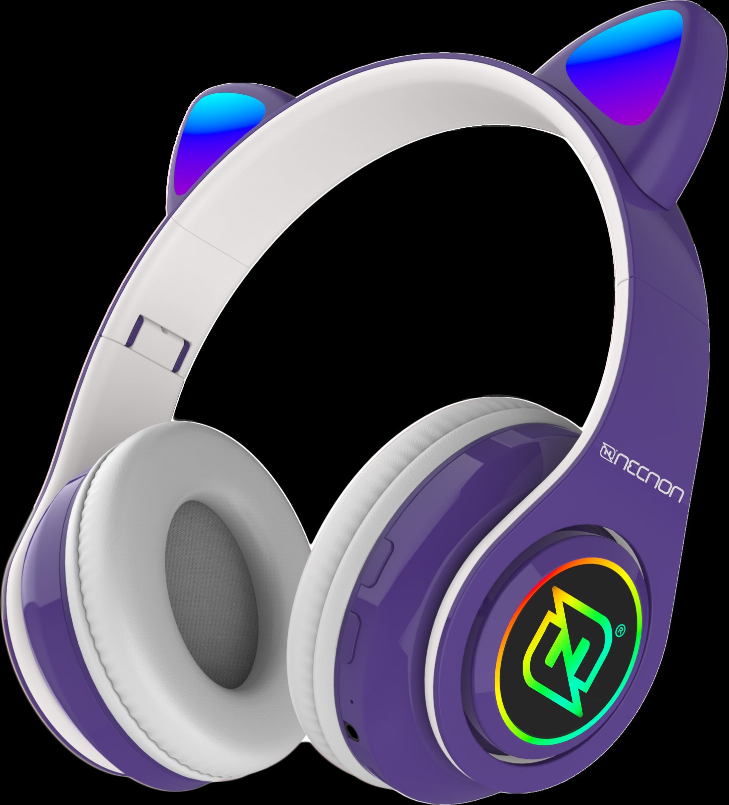 AUDIFONOS ON-EAR BLUETOOTH NBH-07 CON OREJAS LUZ RGB RADIO FM MICRO SD 3.5MML MANOS LIBRES MORADO - AUDIFONOS ON-EAR BLUETOOTH NBH-07 CON OREJAS LUZ RGB RADIO FM MICRO SD 3.5MML MANOS LIBRES MORADO -